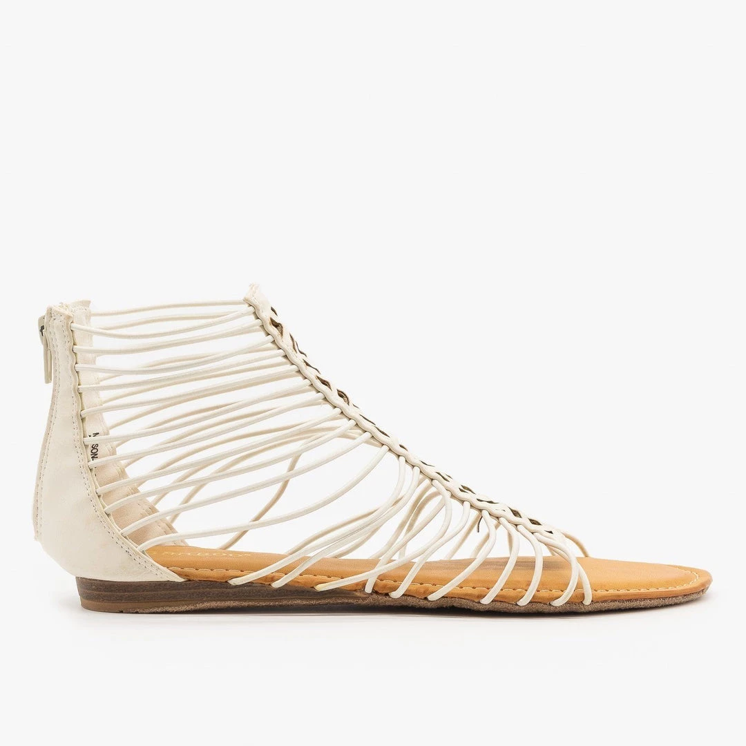 Bamboo Shoes Strappy Ankle Gladiator Sandals 3 Bamboo Shoes Strappy Ankle Gladiator Sandals