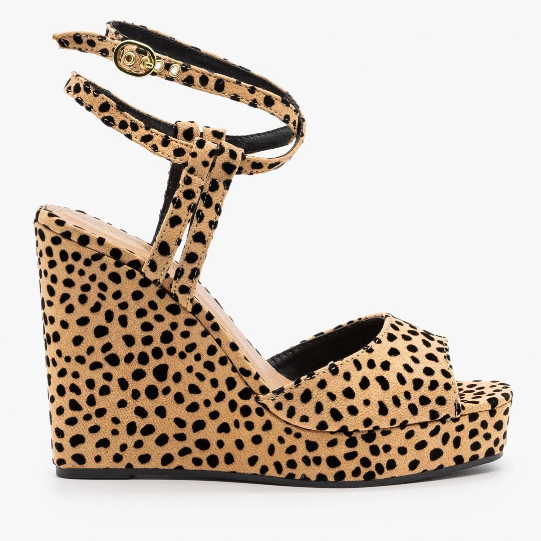 Qupid Shoes Strappy Ankle Leopard Print Wedges Newest Arrivals 1 Qupid Shoes Strappy Ankle Leopard Print Wedges Newest Arrivals