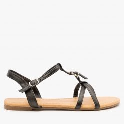 Lovmark Newest Arrivals Strappy Bedazzled Sandals