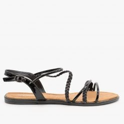 Forever Glitzy Strappy Braided Sandals