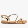 Forever Glitzy Strappy Braided Sandals
