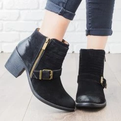 Qupid Shoes Newest Arrivals Strappy Buckle Booties