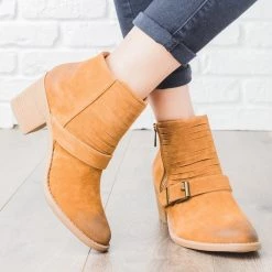 Qupid Shoes Newest Arrivals Strappy Buckle Booties