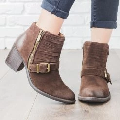 Qupid Shoes Newest Arrivals Strappy Buckle Booties