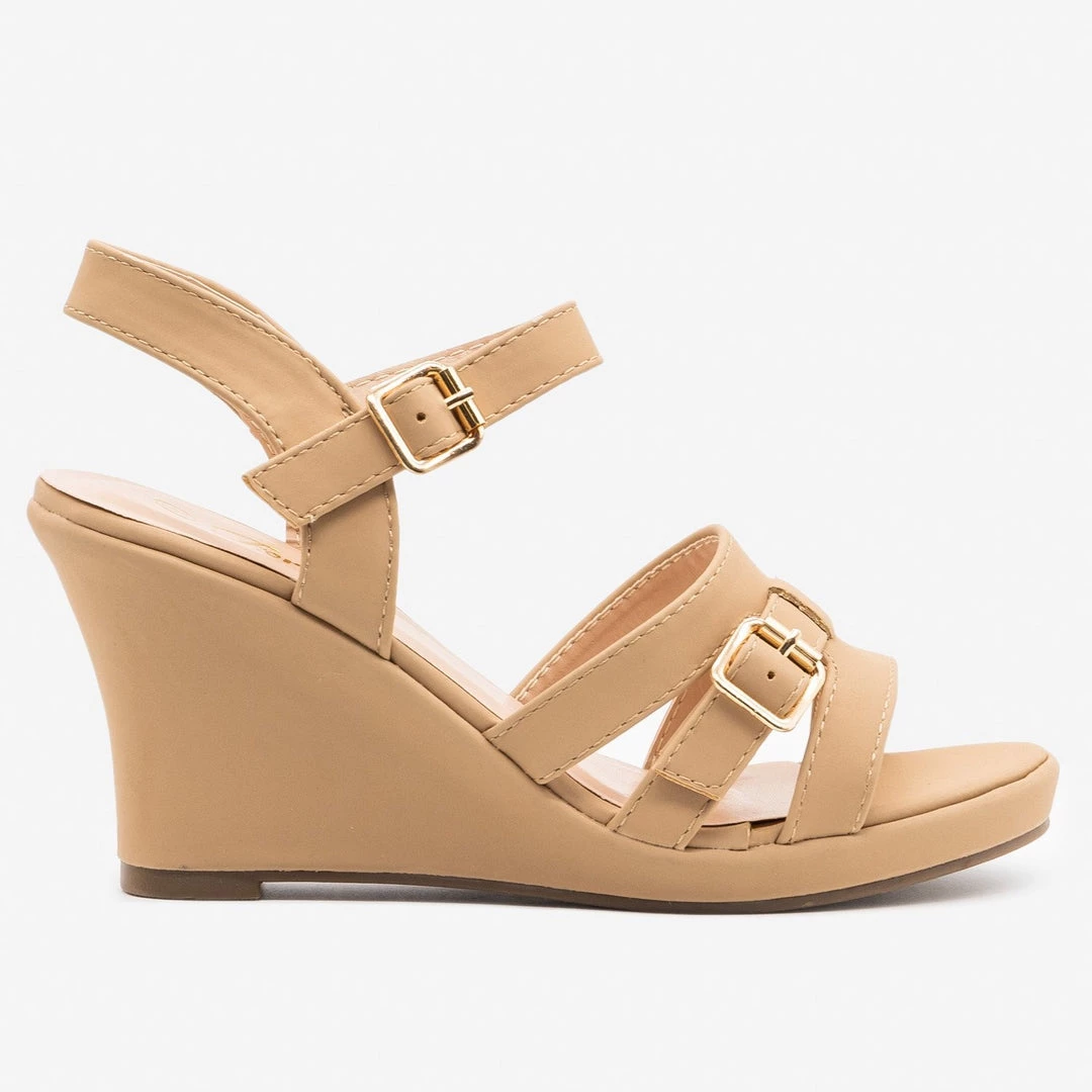 Forever Strappy Buckle Wedge 1 Forever Strappy Buckle Wedge