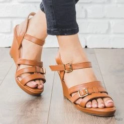 Forever Strappy Buckle Wedge 7 Forever Strappy Buckle Wedge