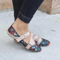 Qupid Shoes Newest Arrivals Strappy Buckled Flats