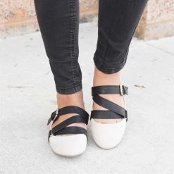 Qupid Shoes Newest Arrivals Strappy Buckled Flats