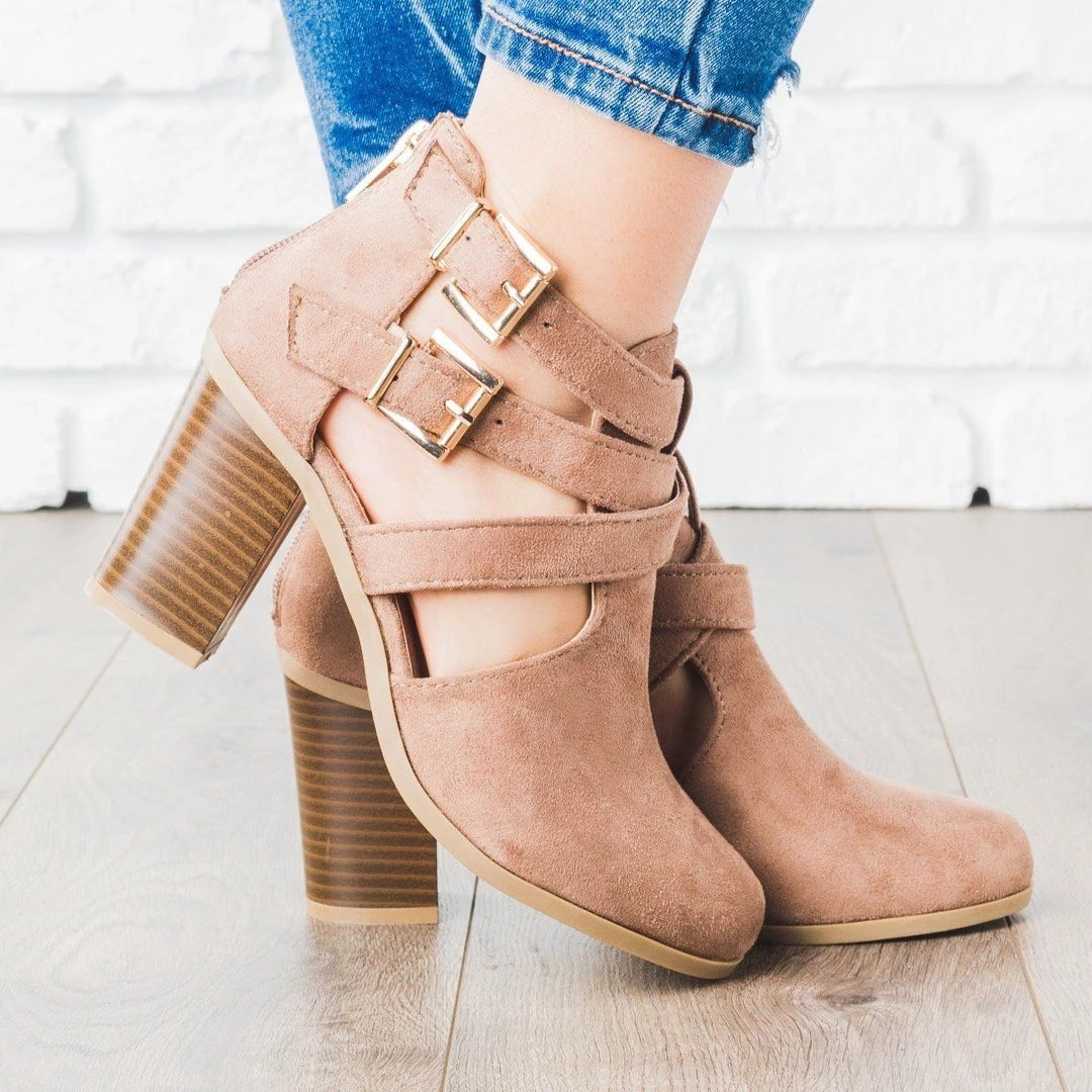 Bella Marie Strappy Chic Buckle Booties Newest Arrivals 6 Bella Marie Strappy Chic Buckle Booties Newest Arrivals