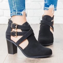 Bella Marie Newest Arrivals Strappy Chic Faux Leather Buckle Booties 13 Bella Marie Newest Arrivals Strappy Chic Faux Leather Buckle Booties