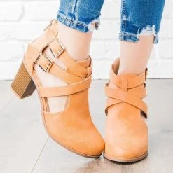 Bella Marie Newest Arrivals Strappy Chic Faux Leather Buckle Booties 15 Bella Marie Newest Arrivals Strappy Chic Faux Leather Buckle Booties