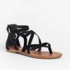 Soda Shoes Strappy Criss Cross Gladiator-Style Sandals
