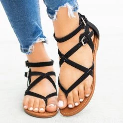 Soda Shoes Strappy Criss Cross Gladiator-Style Sandals 12 Soda Shoes Strappy Criss Cross Gladiator-Style Sandals