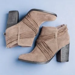 Bamboo Shoes Newest Arrivals Strappy Criss Cross Heel Booties 5 Bamboo Shoes Newest Arrivals Strappy Criss Cross Heel Booties