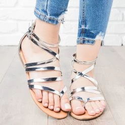 Anna Shoes Strappy Crisscross Sandals Newest Arrivals