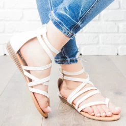 Anna Shoes Strappy Crisscross Sandals Newest Arrivals
