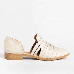 Qupid Shoes Strappy Cut-Out Flats