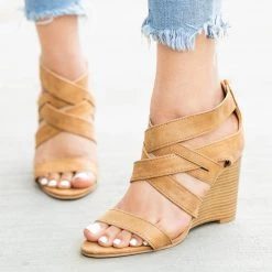 Qupid Shoes Newest Arrivals Strappy Diva Stacked Wedges 17 Qupid Shoes Newest Arrivals Strappy Diva Stacked Wedges