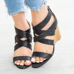 Qupid Shoes Newest Arrivals Strappy Diva Stacked Wedges 20 Qupid Shoes Newest Arrivals Strappy Diva Stacked Wedges