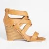 Qupid Shoes Newest Arrivals Strappy Diva Stacked Wedges