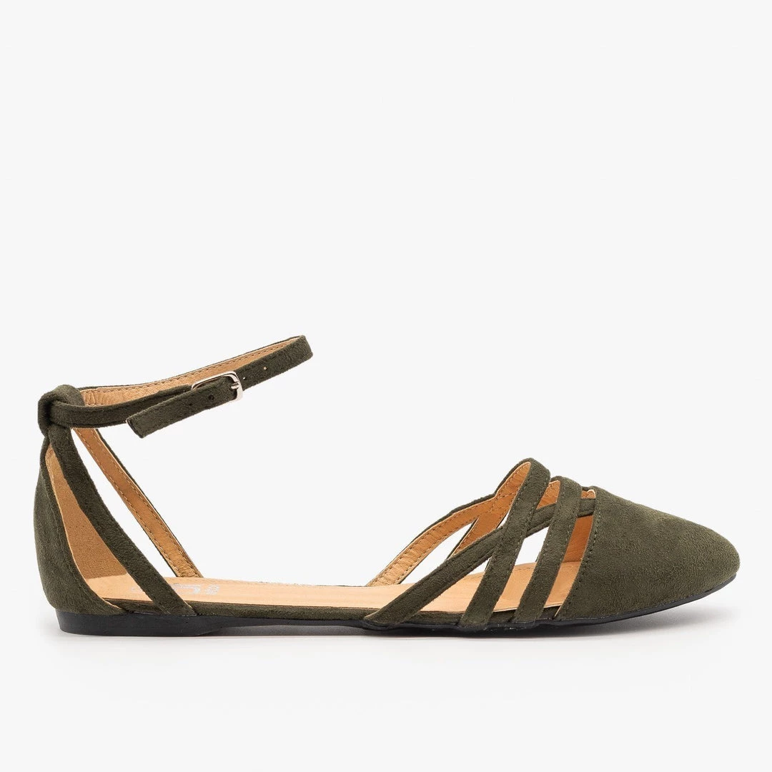 Betani Strappy D'Orsay Flats 2 Betani Strappy D'Orsay Flats