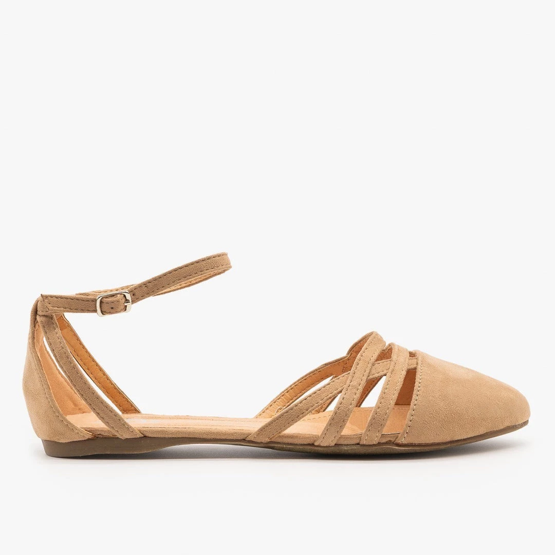 Betani Strappy D'Orsay Flats 1 Betani Strappy D'Orsay Flats