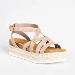 Soda Shoes Strappy Espadrille Flatform Sandals Newest Arrivals