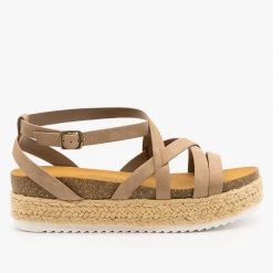 Soda Shoes Strappy Espadrille Flatform Sandals Newest Arrivals