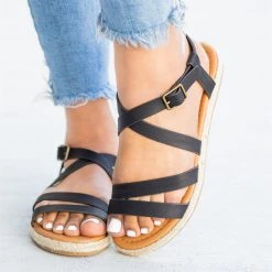Soda Shoes Strappy Espadrille Sandals