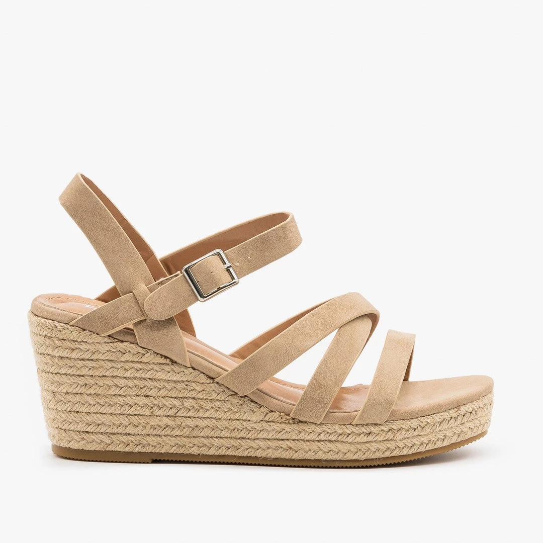 Bella Marie Strappy Espadrille Wedge Sandals 3 Bella Marie Strappy Espadrille Wedge Sandals