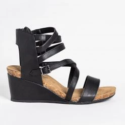 Pierre Dumas Strappy Gladiator Sandal Wedges