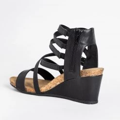 Pierre Dumas Strappy Gladiator Sandal Wedges 9 Pierre Dumas Strappy Gladiator Sandal Wedges