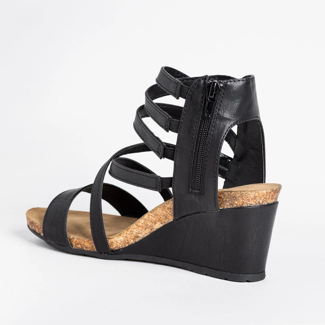 Pierre Dumas Strappy Gladiator Sandal Wedges 5 Pierre Dumas Strappy Gladiator Sandal Wedges
