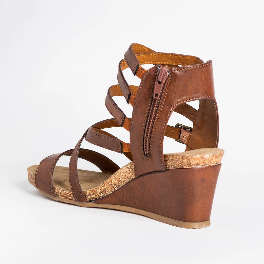 Pierre Dumas Strappy Gladiator Sandal Wedges 4 Pierre Dumas Strappy Gladiator Sandal Wedges