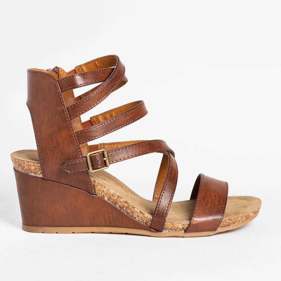 Pierre Dumas Strappy Gladiator Sandal Wedges 1 Pierre Dumas Strappy Gladiator Sandal Wedges