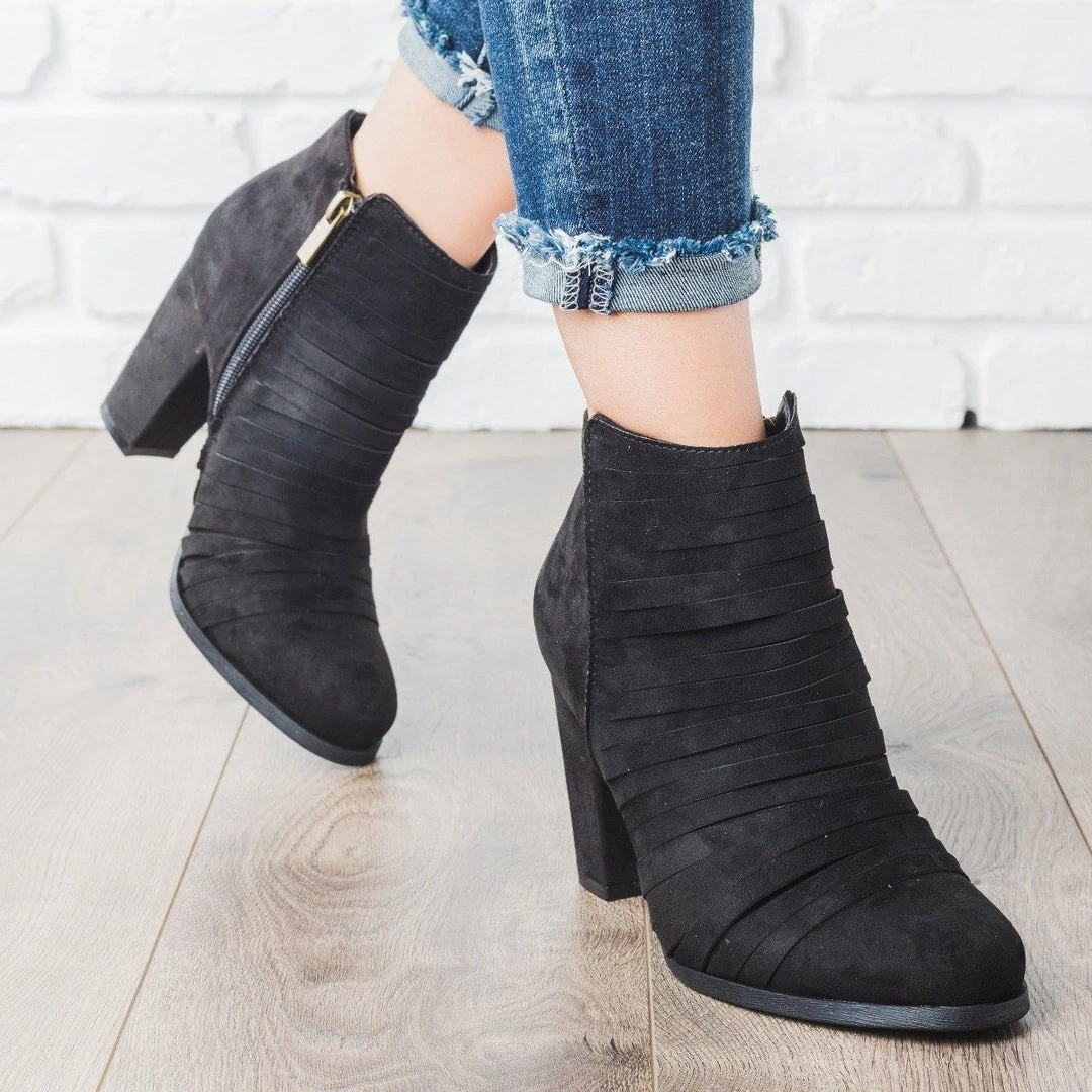Bamboo Shoes Strappy Heel Ankle Booties Newest Arrivals 5 Bamboo Shoes Strappy Heel Ankle Booties Newest Arrivals