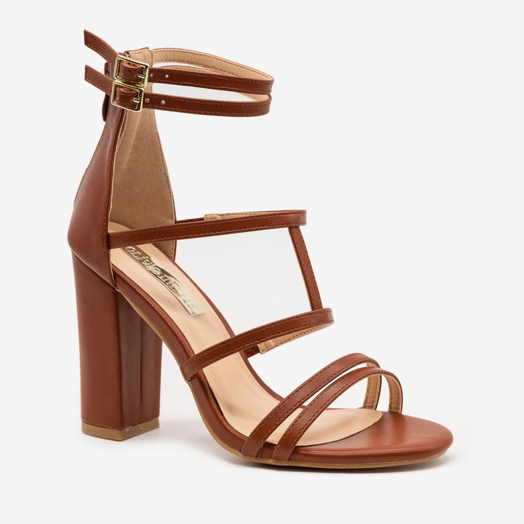 Olivia Miller Newest Arrivals Strappy High Heel Sandals 2 Olivia Miller Newest Arrivals Strappy High Heel Sandals