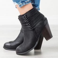 Mata Strappy Knotted Ankle Booties 9 Mata Strappy Knotted Ankle Booties