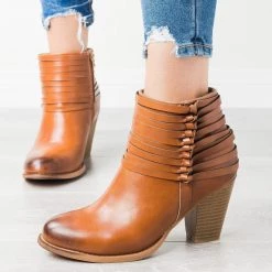 Mata Strappy Knotted Ankle Booties