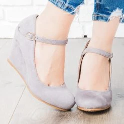 Bella Marie Strappy Mary Jane Wedges Newest Arrivals