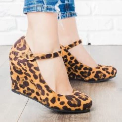 Bella Marie Strappy Mary Jane Wedges Newest Arrivals