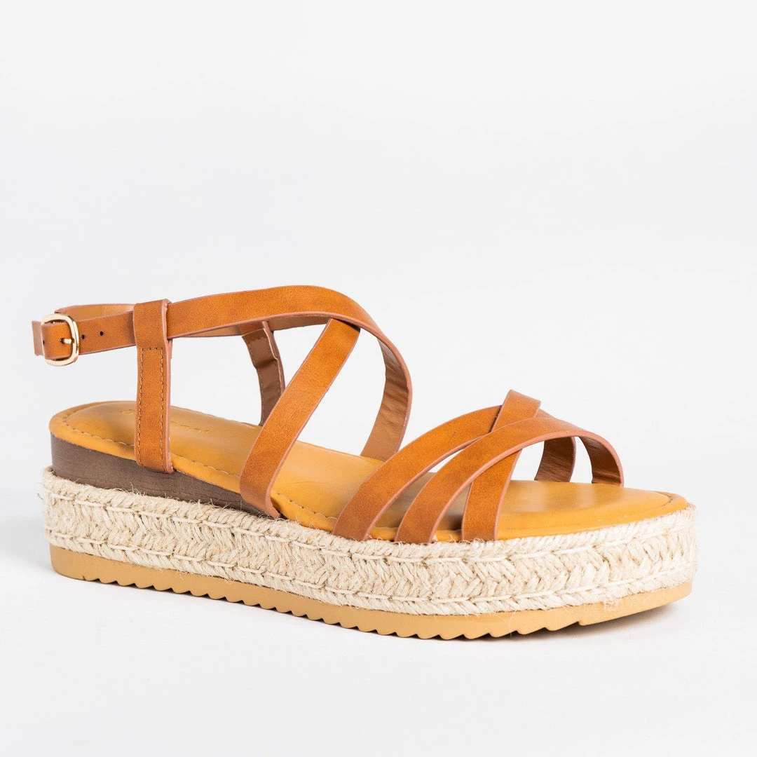 Bamboo Shoes Newest Arrivals Strappy Multi-Toned Espadrille Flatforms 3 Bamboo Shoes Newest Arrivals Strappy Multi-Toned Espadrille Flatforms