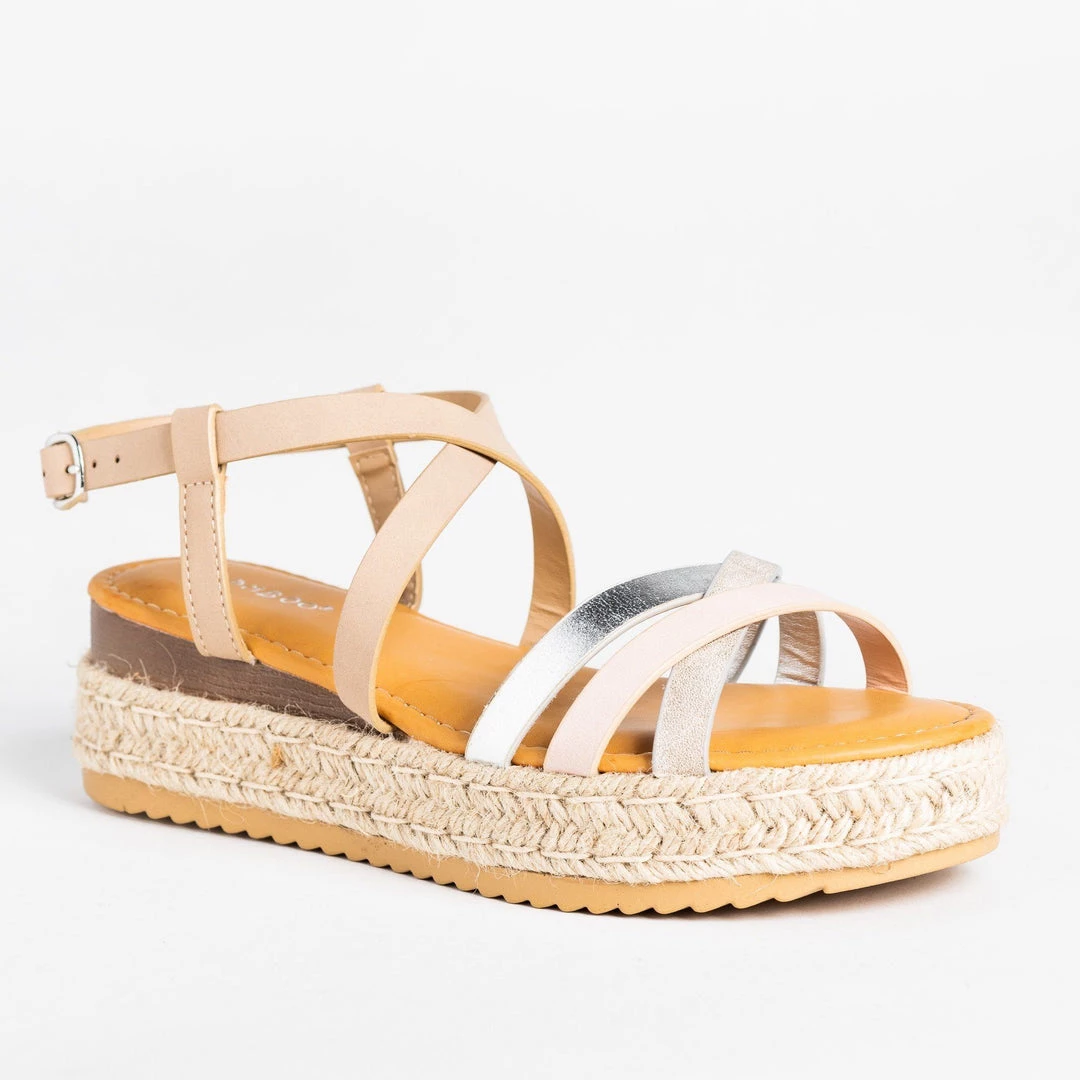 Bamboo Shoes Newest Arrivals Strappy Multi-Toned Espadrille Flatforms 4 Bamboo Shoes Newest Arrivals Strappy Multi-Toned Espadrille Flatforms