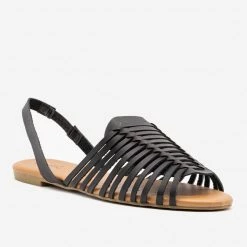 Qupid Shoes Newest Arrivals Strappy Slingback Flats