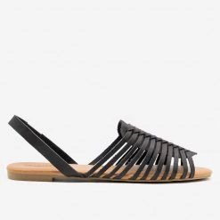 Qupid Shoes Newest Arrivals Strappy Slingback Flats