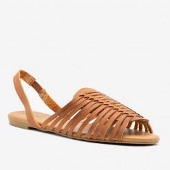 Qupid Shoes Newest Arrivals Strappy Slingback Flats