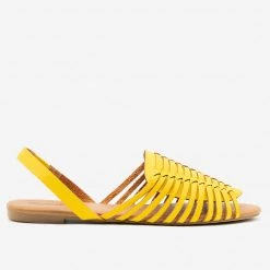 Qupid Shoes Newest Arrivals Strappy Slingback Flats