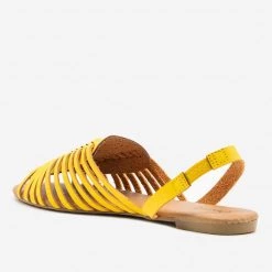 Qupid Shoes Newest Arrivals Strappy Slingback Flats