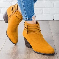 Bamboo Shoes Newest Arrivals Strappy Tied Ankle Bootie