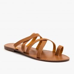 Fashion Focus Strappy Toe Hold Sandals